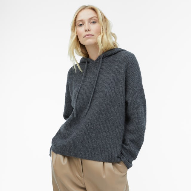 Brushed Cashmere Oversized Hoodie